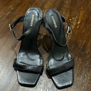 Express Heels Size 9 Black